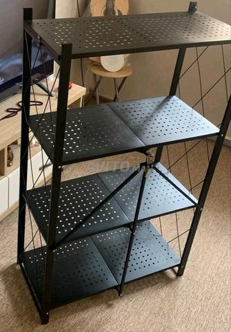 رف تخزين قابل للطي بأربعة مستويات - 2