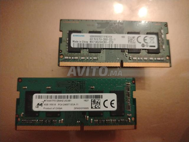 2 Barrettes RAM PC Portable (8GB Total) - 4GB DDR4 - 2