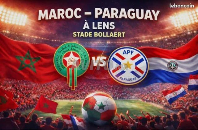 J'ai 3 billets Maroc vs Paraguay même prix