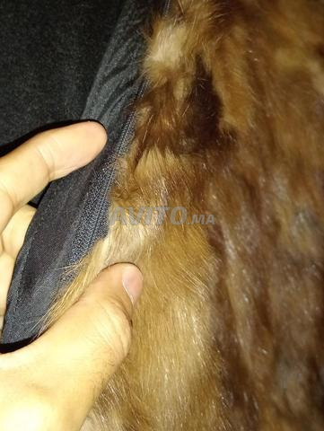 Manteau de luxe en vraie fourrure et vrai cachemire - 2