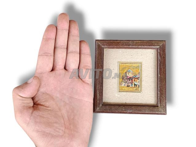 لوحة فنية قديمة مطلية بالذهب عيار 23k - 2