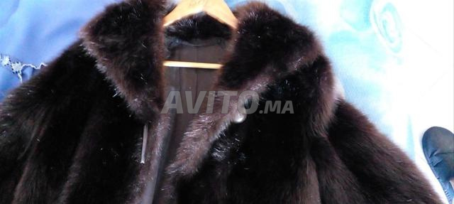 Manteau vrai fourrure sanglier - 2
