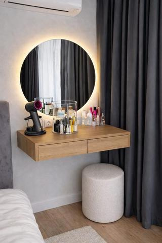 Coiffeuse 2 tiroirs LED - 2