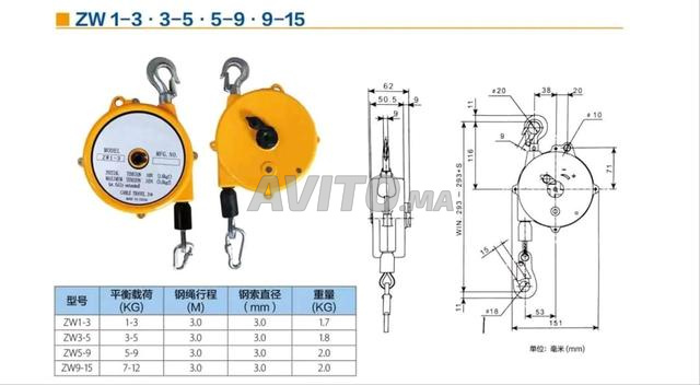 موازن زنبركي للأدوات الصناعية