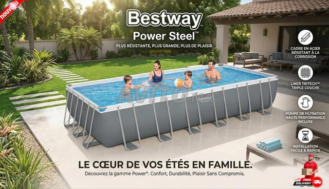 Grand Piscine Rectangulaire 7.32 x 3.66 x P. 1.32M