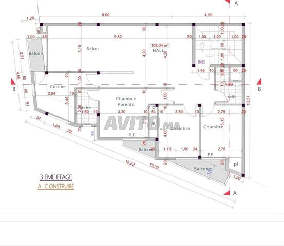 Appartement à vendre 106 m² à Salé - 2