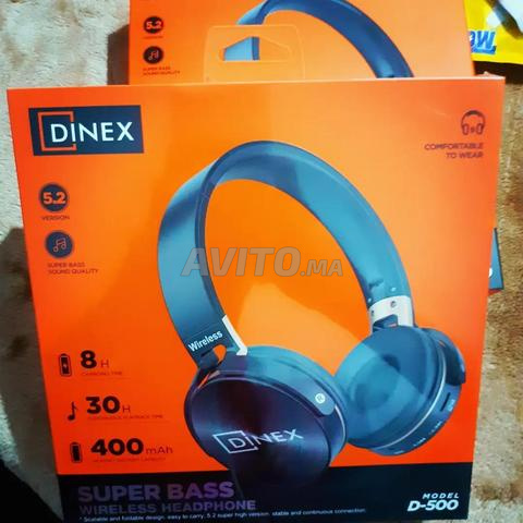 DINEX Super Bass Wireless Headphone – Model D-500 - 2