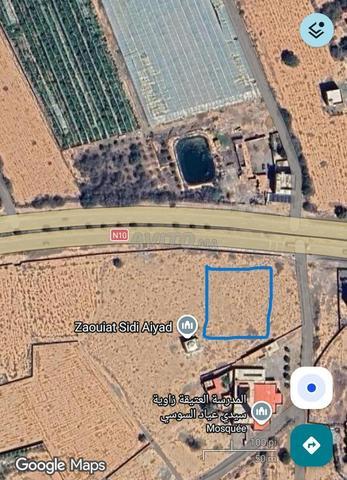 Terrain à vendre sur la route d'Agadir vers l'aéroport d'Agadir Al Massira