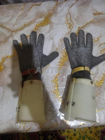 Gants de protection pour boucher en acier