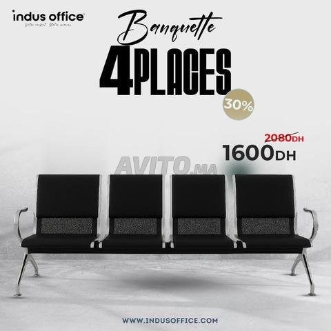 Banquette salle d’attente 3 & 4 places – promo - 2