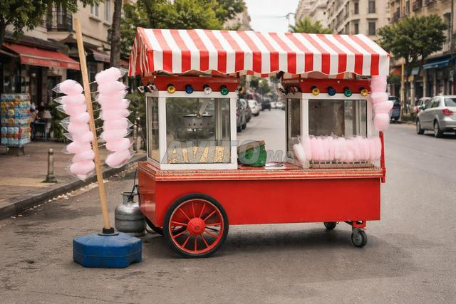 عربة متنقلة للفشار وغزل البنات - 2