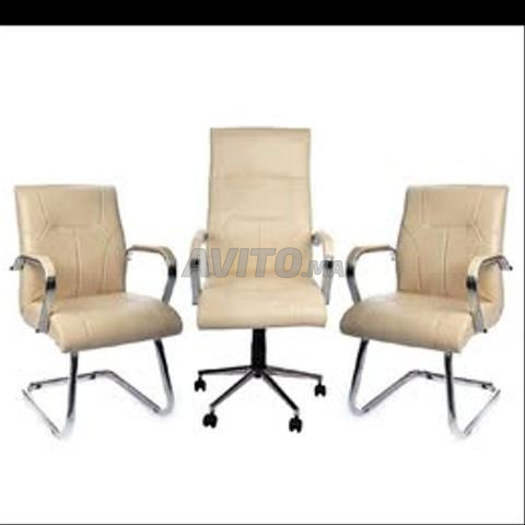 مجموعة كراسي مكتبية بجودة جيدة - 2