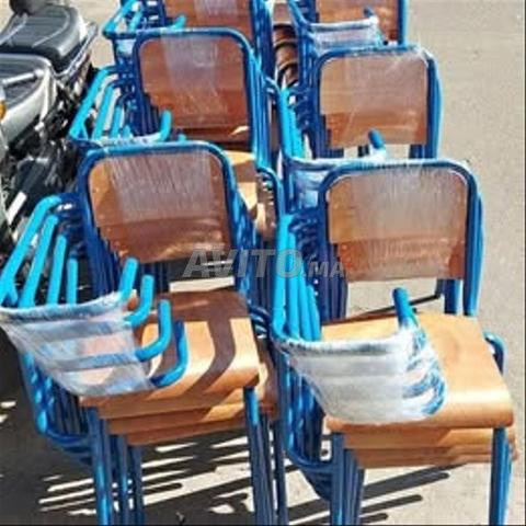 كرسي شبه معدني مع مكتب بالجملة - 2