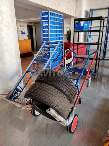 عربة نقل الإطارات مع حامل – 200 كجم