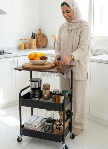 Rangement 3 niveaux optimisé Plateau supérieur