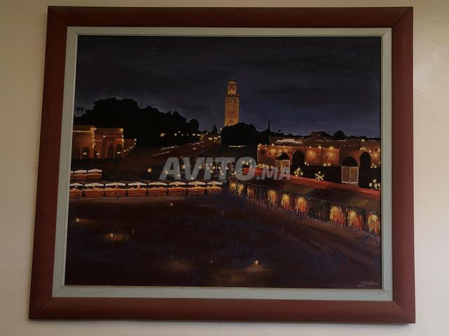 مراكش ليلاً - لوحة على قماش (105 × 125 سم) - 2