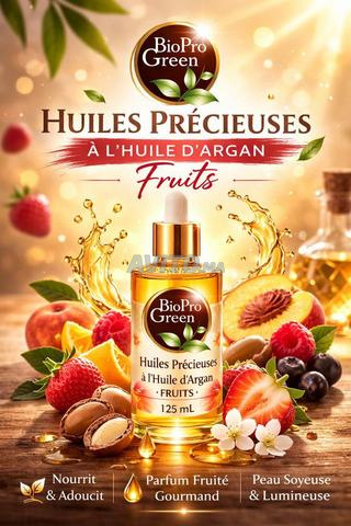 Huiles précieuses à l'huile d'argan fruits 125mL