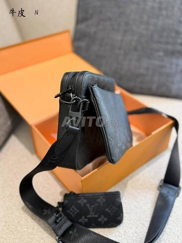 Sac homme chic à bandoulière en cuir - 2