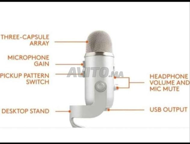 ميكروفون بلو ييتي USB احترافي جديد - 2