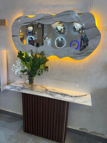 Console italienne haut de gamme avec miroir LED ✨ - 2