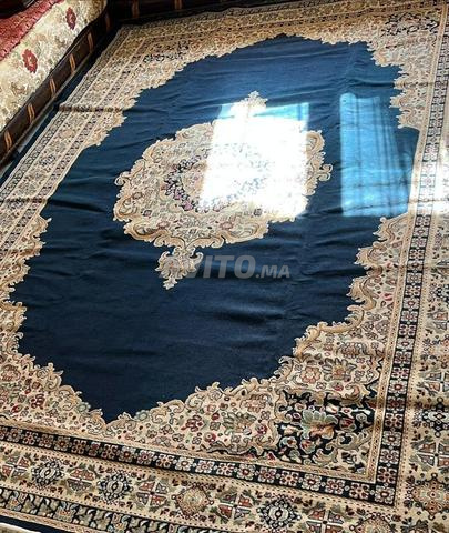 سجادة نقية زرقاء اللون 3/4 - 2