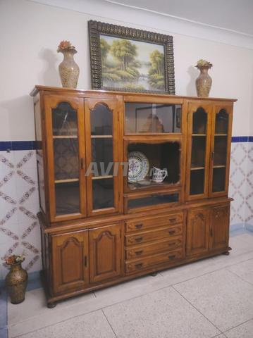 Grande vitrine bois massif