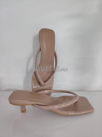 Sandales à talon rose 37 - 2