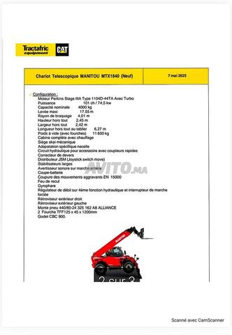 Manitou télescopique MTX 1840 - 2