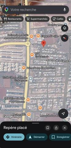 Terrain à vendre derrière KFC Dar Bouazza