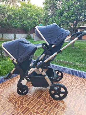 عربة أطفال للتوائم - 2