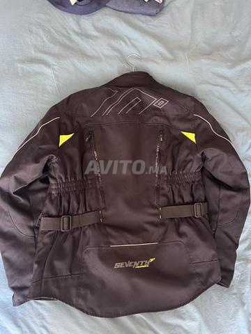 سترة سبعة للدراجات النارية تورينج سوداء مقاس L - 2