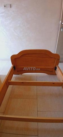 سرير مفرد من خشب الزان - 2