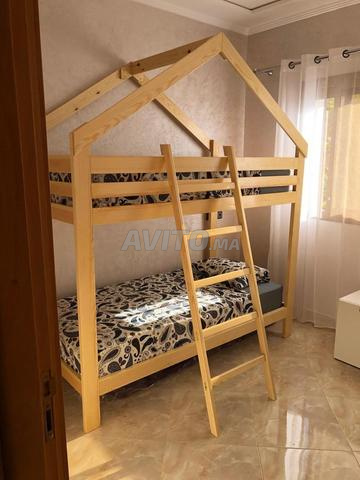 سرير بطابقين خشبي - 2