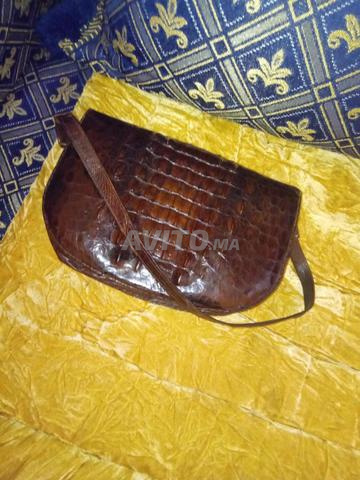 Sac à main artisanal véritable peau crocodile - 2