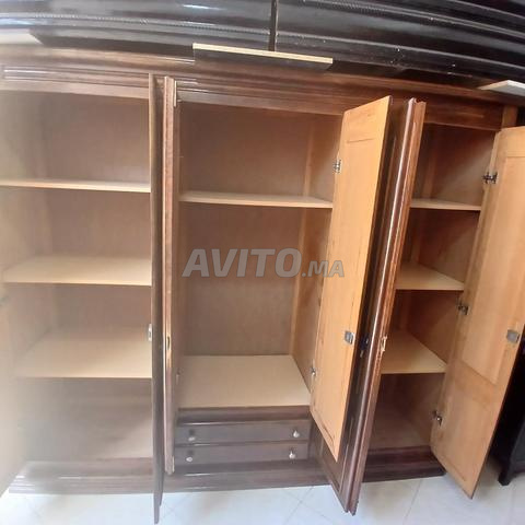 Mario 6 portes bois de noyer - 2