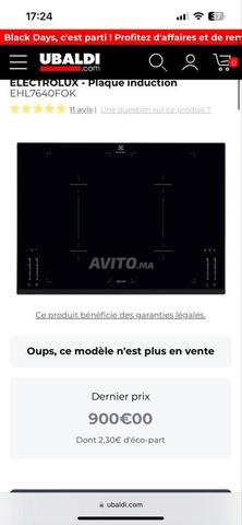 Plaque de cuisson à induction 