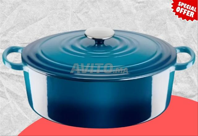 طنجرة تيفال من الحديد الزهر والفولاذ 23x29 سم، مناسبة للحث والفرن