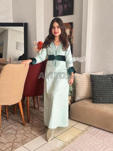 قفطان بنات صغار ثوب كمخة رائع بالمضمة والعقاد - 2