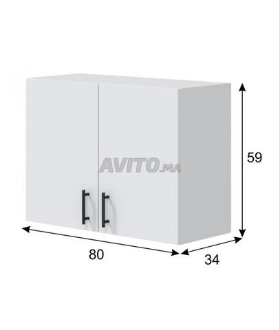 Armoire de cuisine Bois Latte Mesure standard - 2