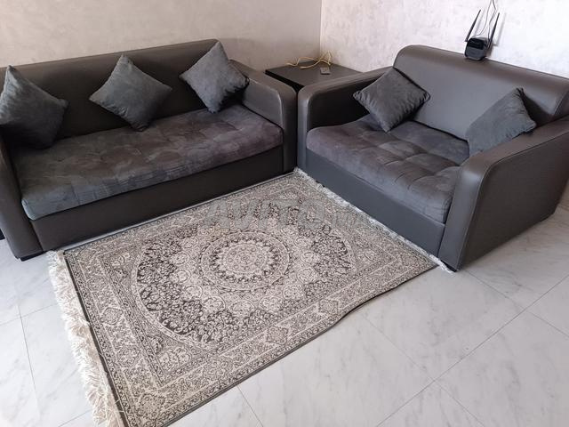 صالون عصري رمادي 5 مقاعد - 2