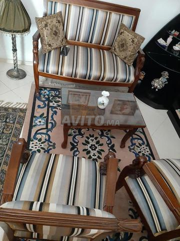 Ancien salon en bois massif