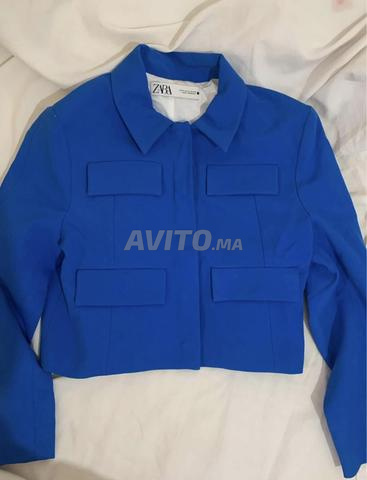 Veste Zara bleu électrique mi-saison - 2