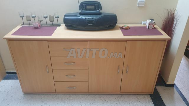 بوفيه حديث من الخشب مع 3 أبواب و 4 أدراج - 2