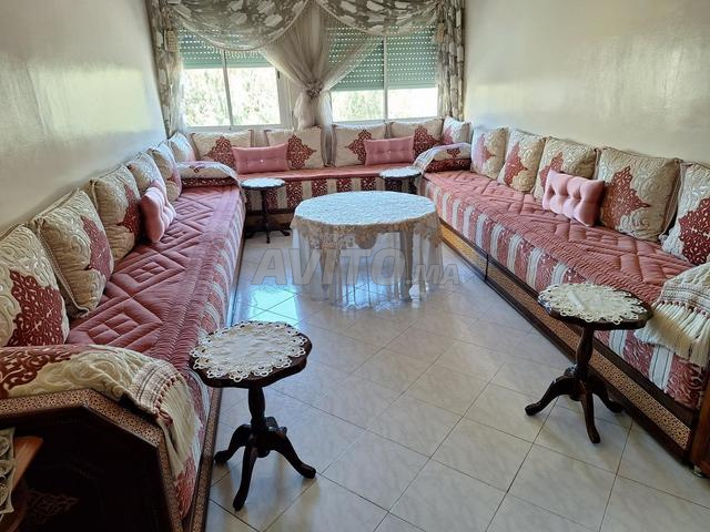 Salon complet et chambre à coucher en bois - 2