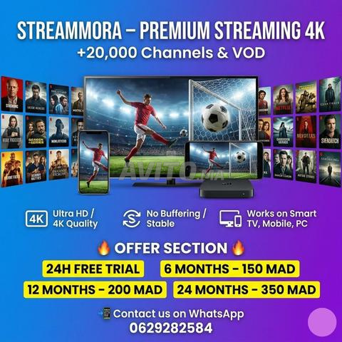 IPTV 4K au Maroc 🔥 Essai gratuit 24H 📺 - 2