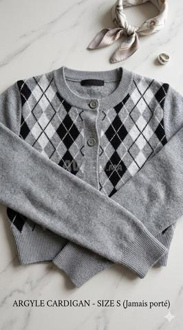 Gilet Polo Argyle Taille s excellent état - 2