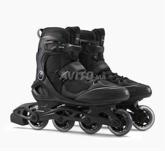 Roller fitness adulte FIT100 noir de Decathlon - 2