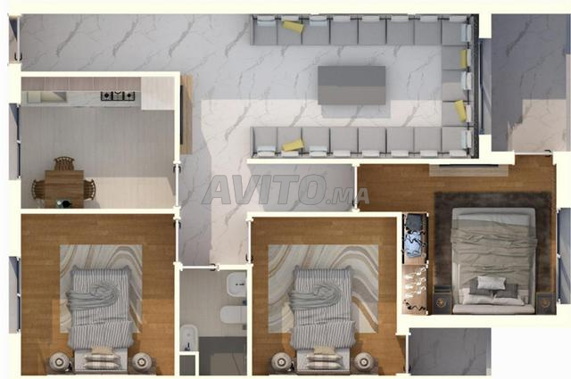 Appartement à vendre 85 m² à Tanger - 2