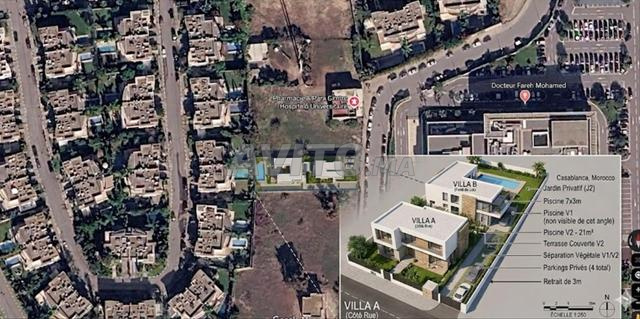 Terrain pour villa à vendre à Bouskoura