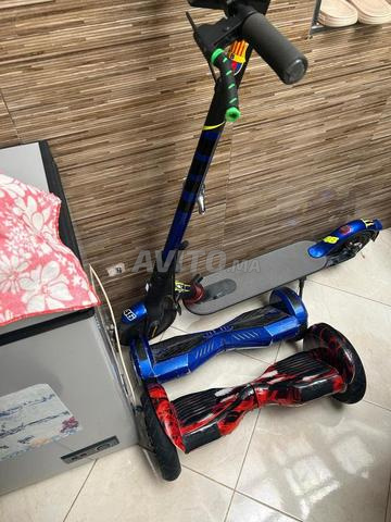 سكوتر كهربائي و 2 لوح تزلج كهربائي